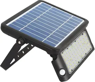 Ca. 16x Solar Led Floodlight met Sensor V-tac, 3800157639224, zwart
