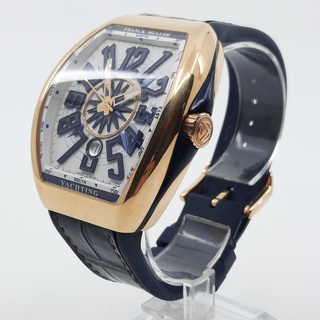 Heren polshorloge, Franck Muller, Yachting 5N BL V45 SC DT, Roségouden