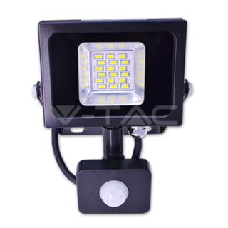 9x 10W Led Bouwlamp met Sensor V-tac, 3800157605731, zwart