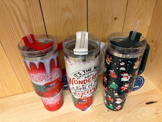 Ca. 26x Thermosbeker 1100ml Tumbler, Kerst, Mixpartij