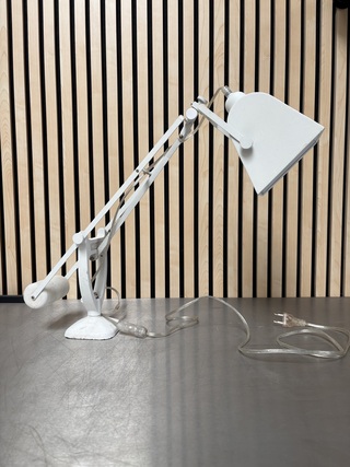 Design bureaulamp, architectenlamp, MUNO, spe, wit