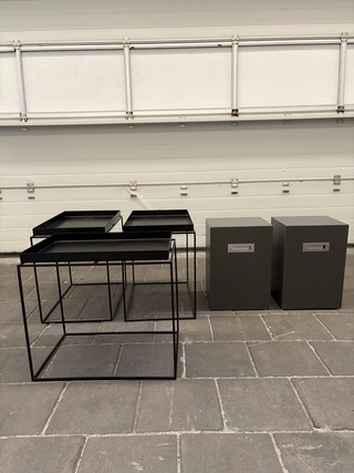 Ca. 10x Diverse bijzettafels