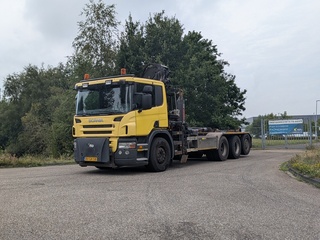 Vrachtwagen, SCANIA, P 380 B 8X4*4, 2008, Met autolaadkraan, HIAB en h