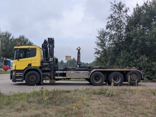 Vrachtwagen, SCANIA, P 380 B 8X4*4, 2008, Met autolaadkraan, HIAB en h
