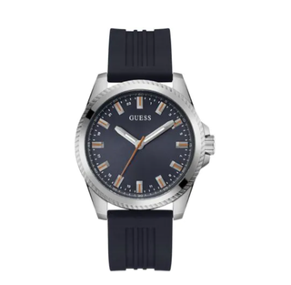 Herenhorloge  Guess, Champ GW0639G1 44mm, Donkerblauw/zilverkleurig