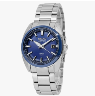 Herenhorloge  Seiko, SSJ003J1 Astron GPS Solar 39mm, Zwart/zilverkleur