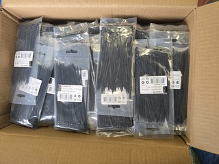 Ca. 100x Tie Wraps, Q-Link, 00,426,30, zwart