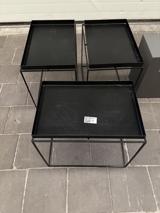 Ca. 10x Diverse bijzettafels