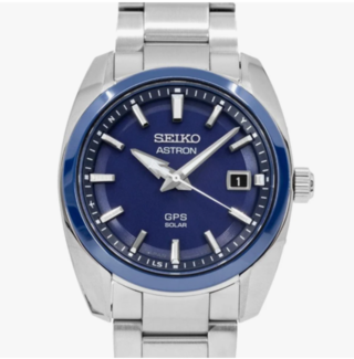 Herenhorloge  Seiko, SSJ003J1 Astron GPS Solar 39mm, Zwart/zilverkleur