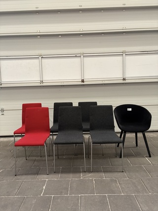 7x Diverse stoelen, W.o. Pedrali