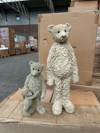 Ca. 128x Polyester beer groot en klein