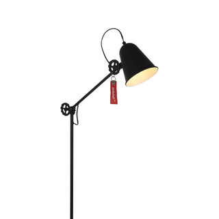 2x Zwarte staande lamp Dolphin 1325ZW met E27 fitting, Anne Light, 132