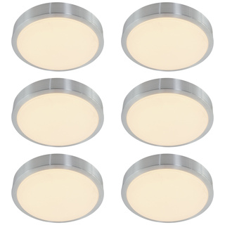 6x Plafondlamp, Mexlite, Galaxy 7831ST, Staal, 2026