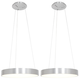 2x Hanglamp rond 48cm, Steinhauer, Ringlede 2695ZI, Zilver, 2026