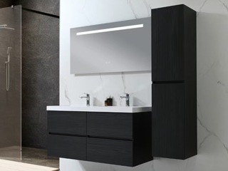 Badkamermeubel Vonato, Calmwood 120, donker hout decor
