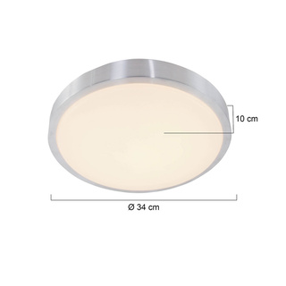 6x Plafondlamp, Mexlite, Galaxy 7831ST, Staal, 2026