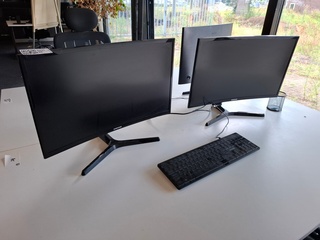 3x Monitor Samsung, C24F396FHU