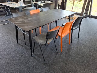 Kantinetafel met 6x stoel