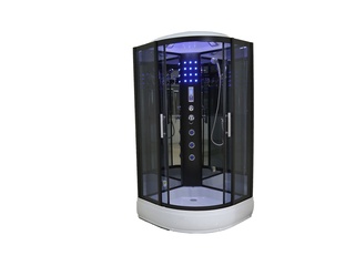 Stoomcabine Vonato, Halvo Stroomglide, zwart & wit