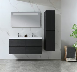 Badkamermeubel Vonato, Calmwood 120, donker hout decor