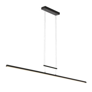 Hanglamp 150 cm breed | 2100 lumen, Steinhauer, Profilo 3318ZW, Zwart,