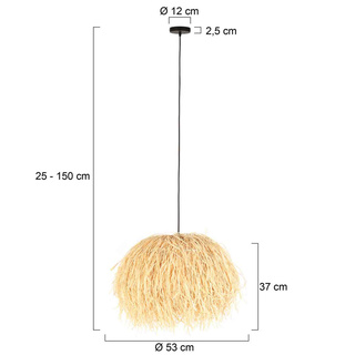 2x Hanglamp met E27 fitting, Anne Light, Grass 3819BE, Creme, 2026