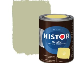 3x Muurverf metallic 1 liter Histor, perfect effects, parkiet