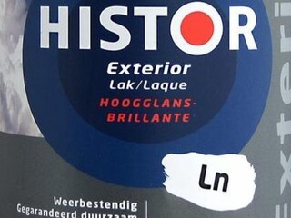 6x Lak Hoogglans 500 ml Histor, exterior, zx