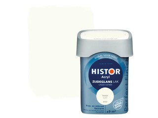 2x Lak Waterbasis Zijdeglans Histor, perfect finish, ivoor, 750 ml