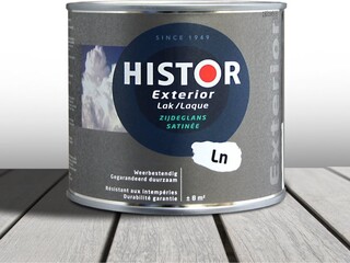 Ca. 12x Zijdeglanslak Basis 500 ml Histor, exterior, wit