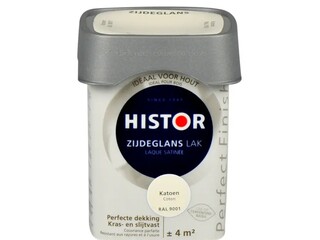 4x Lak Zijdeglans Histor, perfect finish, katoen, 250 ml