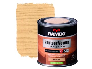 6x Pantservernis Zijdeglans Rambo, kleurloos, 250 ml
