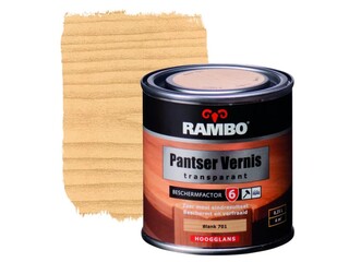 Ca. 12x Pantservernis Hoogglans Rambo, kleurloos, 250 ml