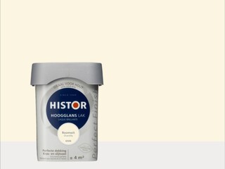5x Lak Hoogglans 0.25 liter Histor, perfect finish, roomwit