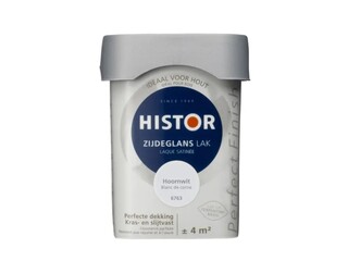 Ca. 12x Lak Zijdeglans Histor, perfect finish, hoornwit, 250 ml