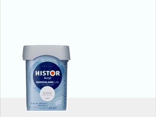 6x Lak Hoogglans Histor, perfect finish, hoornwit, 750 ml