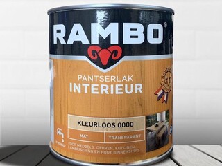 2x Pantserlak Interieur Mat 0,75L Rambo, transparant