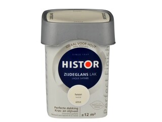 3x Lak Zijdeglans Histor, perfect finish, ivoor, 750 ml