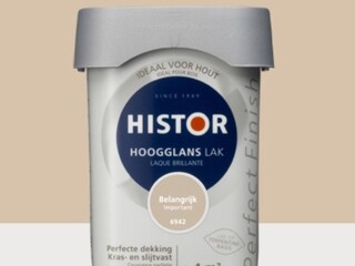 4x Lak Hoogglans Histor, perfect finish, belangrijk, 0,25 liter
