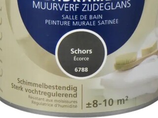 2x Muurverf Badkamer Zijdeglans Histor, perfect finish, schors, 1l