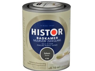 2x Muurverf Badkamer Zijdeglans Histor, perfect finish, schors, 1l
