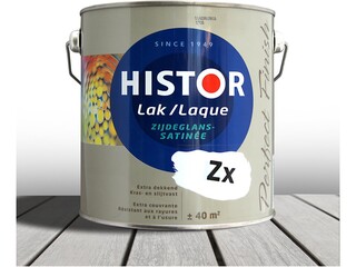 2x Zijdeglanslak, 2,5L Histor, perfect finish, zx basis