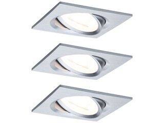 2x LED-inbouwlamp 3-Step-Dim Zwenkbaar Hoekig Paulmann, nova basisset,
