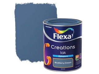 3x Lak Zijdeglans Flexa, creations, blueberry dream, 750 ml