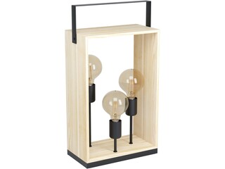 Tafellamp EGLO, famborough, zwart/hout