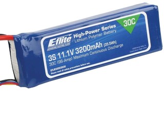 3x LiPo 30C 3S 3200mAh met EC3 Stekker Eflite