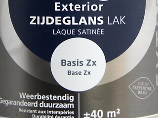3x Zijdeglans lak 2,5 liter Histor, exterior, basis zx
