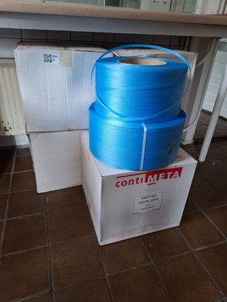 Ca 12x rol Ruban PP band, blauw