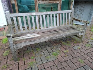 Houten tuinbank