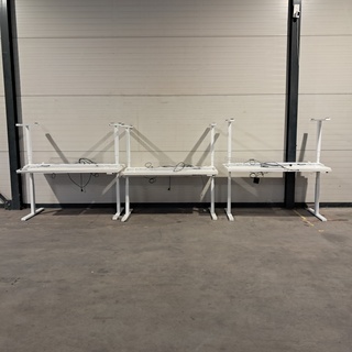6x Elektrisch verstelbaar bureau, LINAK